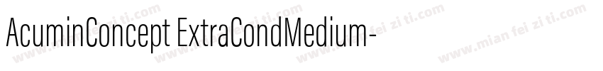 AcuminConcept ExtraCondMedium字体转换